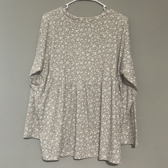 Cotton Bleu babydoll shirt NWOT - Picture 2 of 4